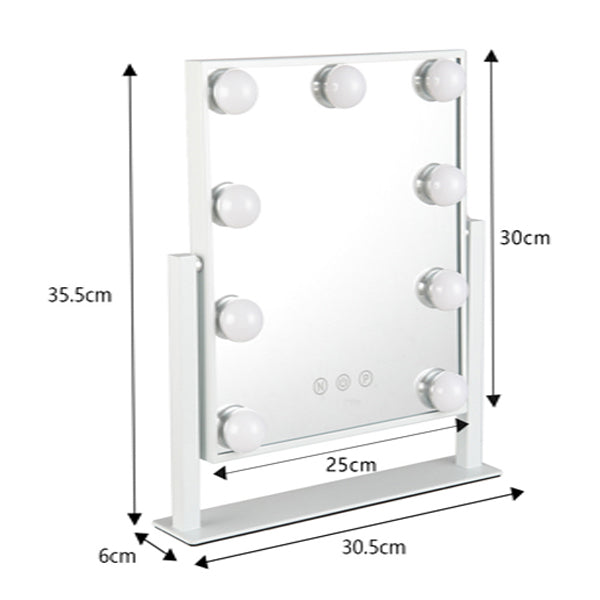 Livingandhome Hollywood Vanity Mirror, UK version