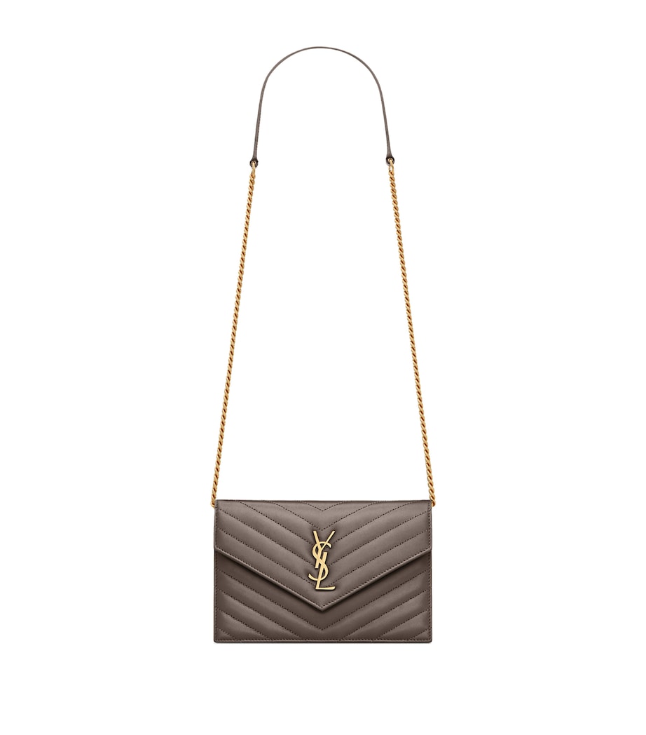 Saint Laurent calfskin envelope chain wallet - British product