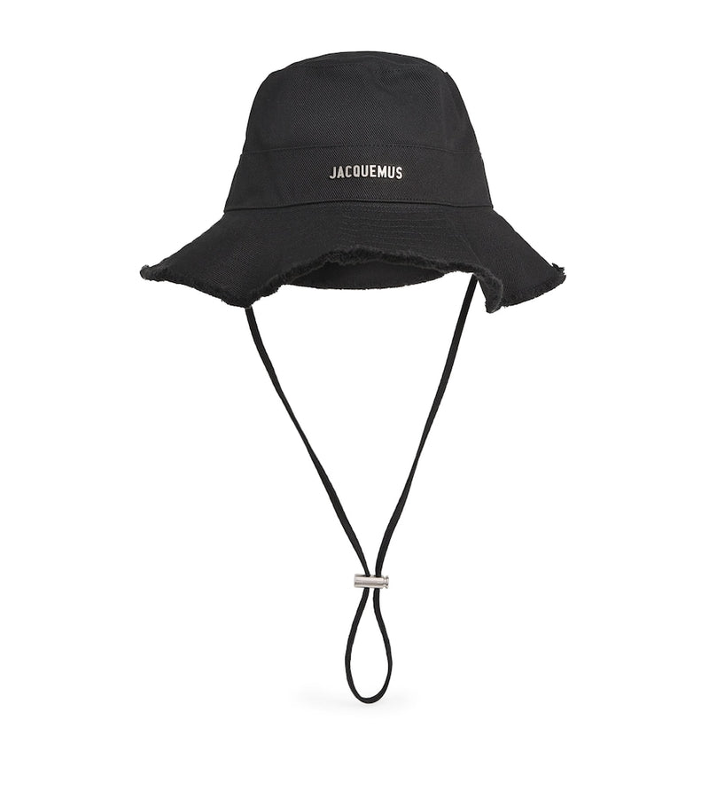 Jacquemus Artichaut bucket hat with logo plaque in cotton (British brand)