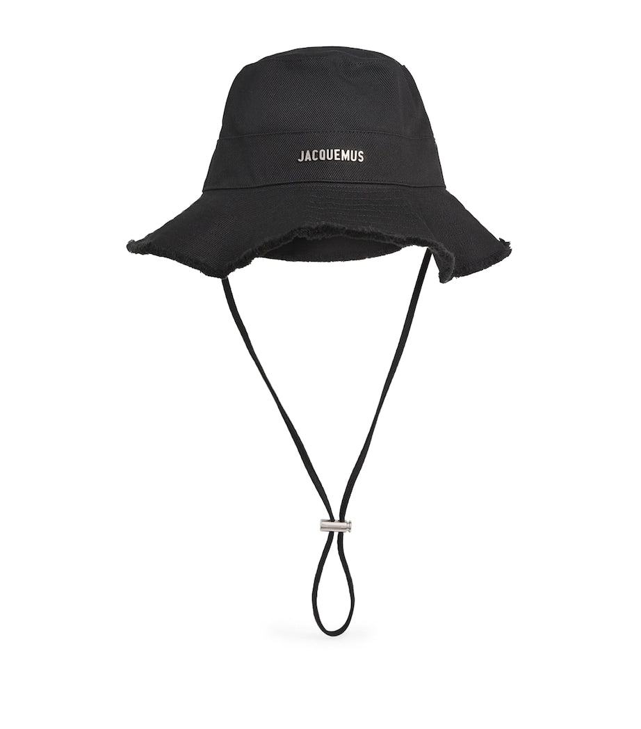 Jacquemus Artichaut bucket hat with logo plaque in cotton (British brand)