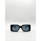 SVNX oversized square sunglasses black (British brand)