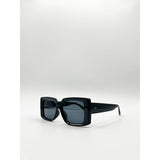 SVNX oversized square sunglasses black (British brand)