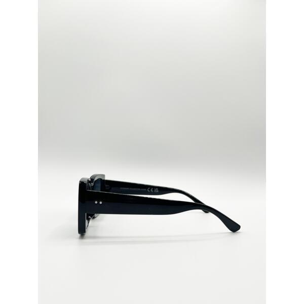 SVNX oversized square sunglasses black (British brand)