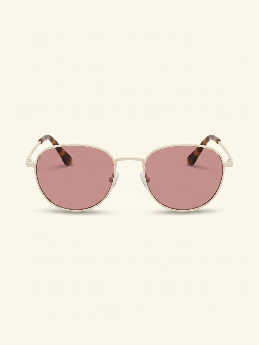 Prada oval-frame metal sunglasses PR D51S, imported from the UK