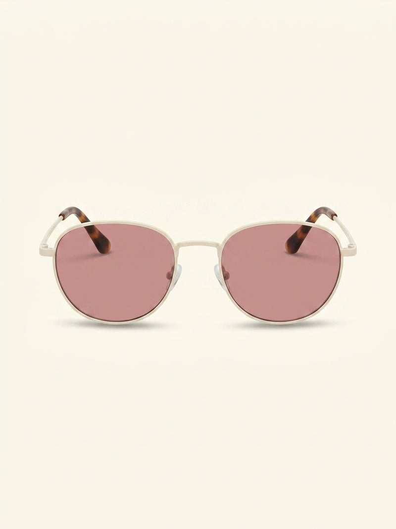 Prada oval-frame metal sunglasses PR D51S, imported from the UK