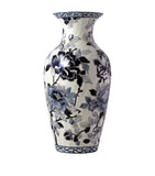 Gien Pivoines Fluted ceramic vase 26cm, imported from the UK