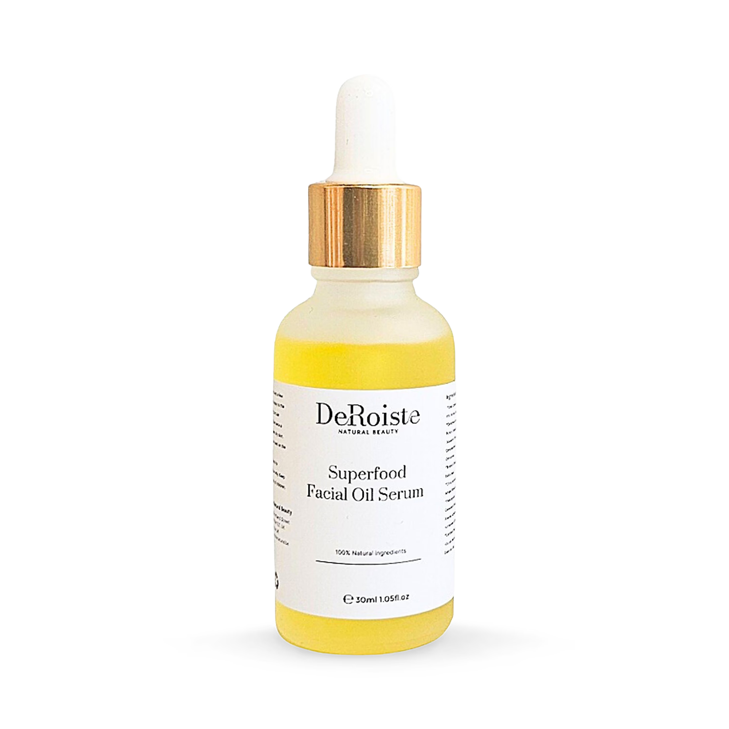 Superfood facial oil serum with organic botanicals (British brand)