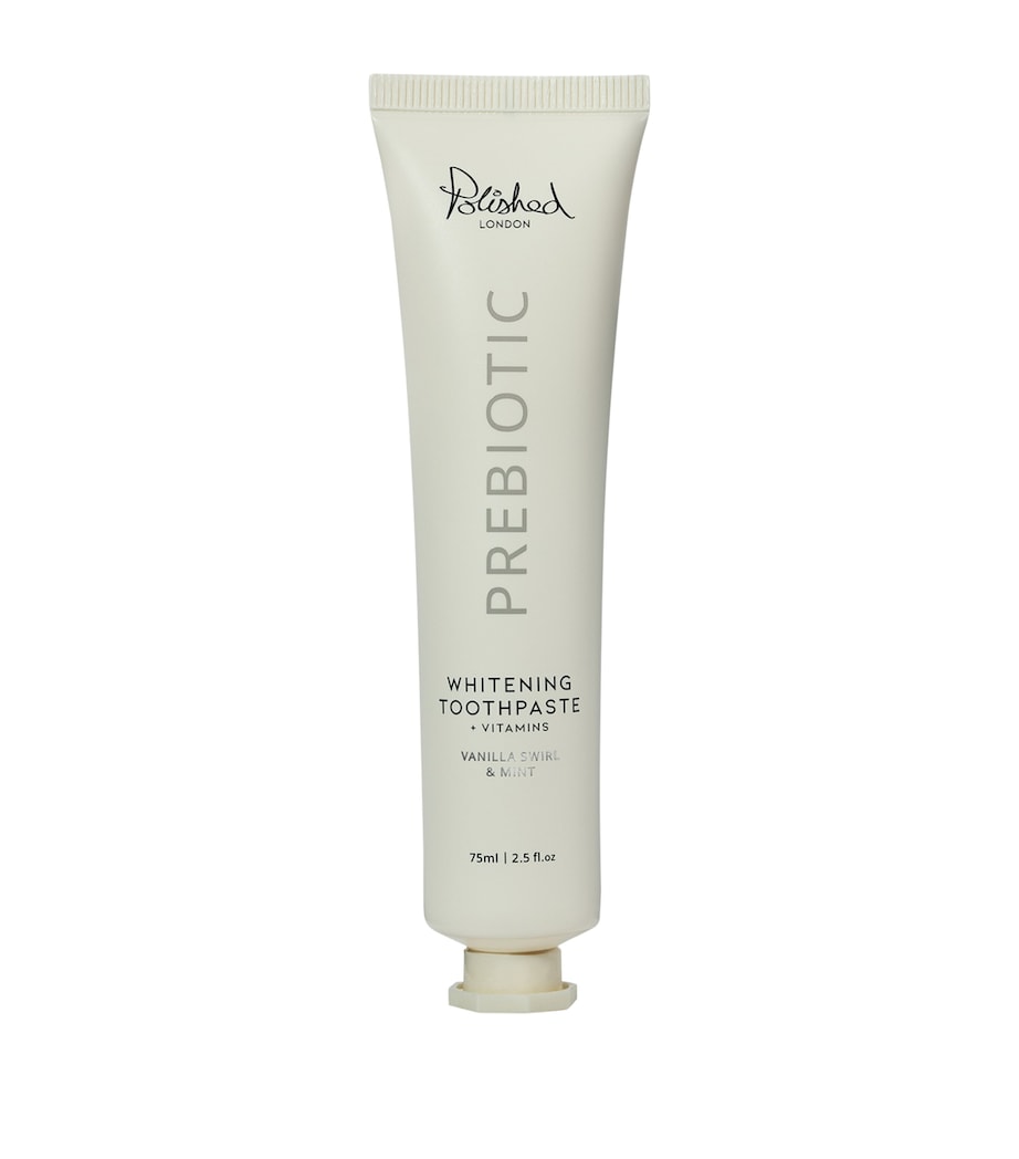 Polished London vanilla prebiotic whitening toothpaste 75ml, imported from the UK