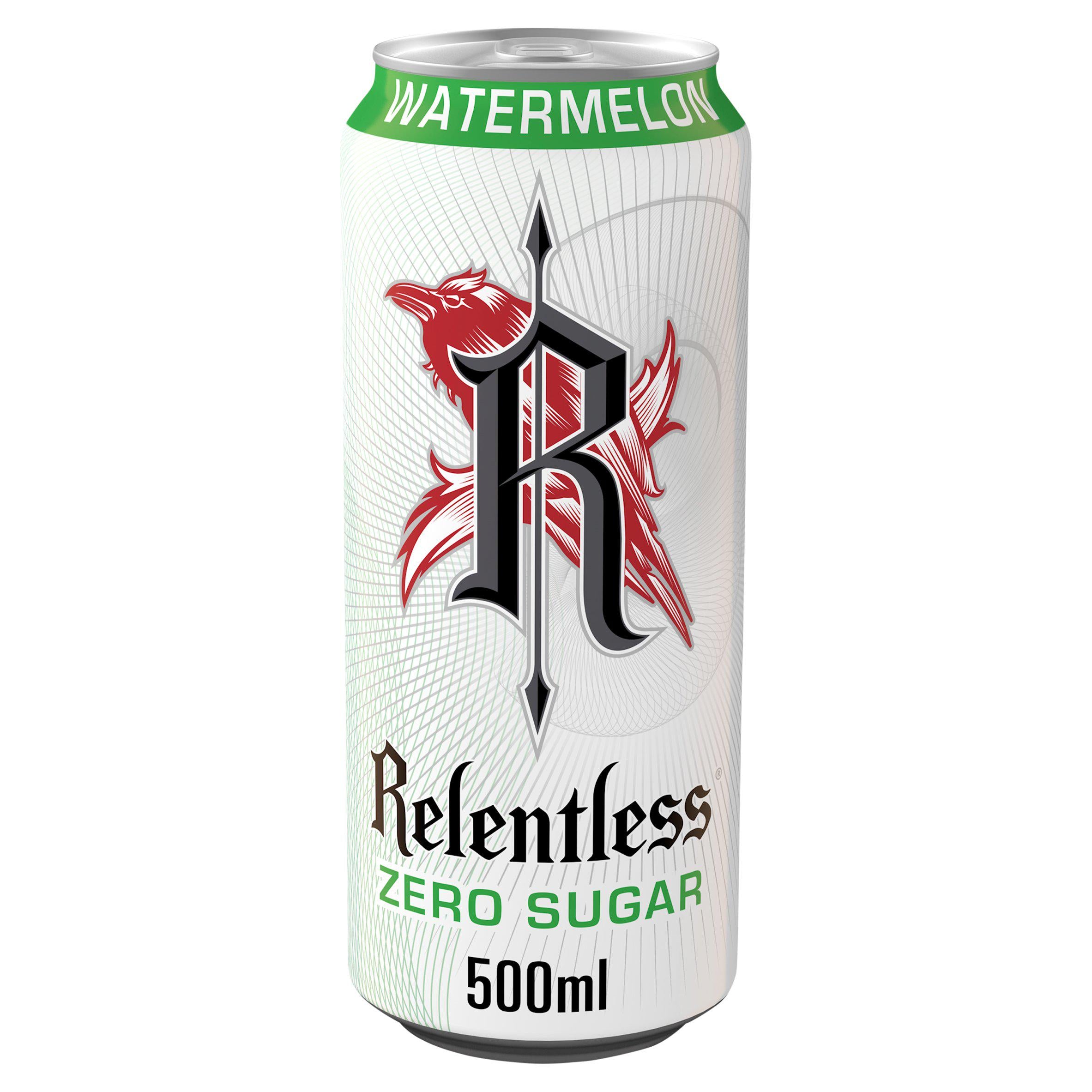 Relentless Watermelon Zero Sugar Energy Drink 500ml GOODS ASDA   