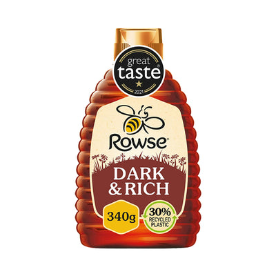 Holland & Barrett Rowse Squeezy Dark & Rich Honey 340g- Buy online at McGrocer