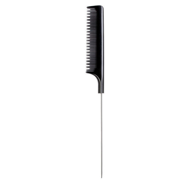 Pegasus teasing back comb black pin tail 250mm, imported from the UK
