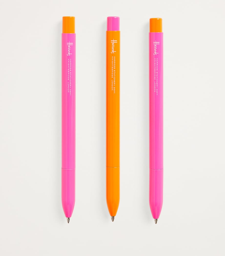 Harrods ballpoint pen set with logo, 3 pieces, UK version