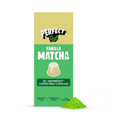 Holland & Barrett Perfect Ted Vanilla Matcha Green Tea Powder Pods (10 Pods)- Buy online at McGrocer