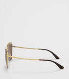 Vogue metal irregular sunglasses with oversized cat-eye design, UK version
