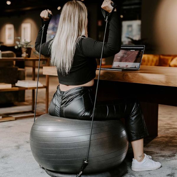 Swedish Posture Ergonomic Gymball with Resistance Bands