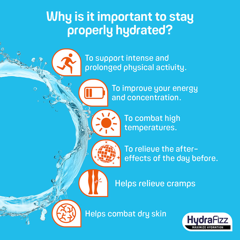 Hydrafizz effervescent supplement orange flavoured, UK version