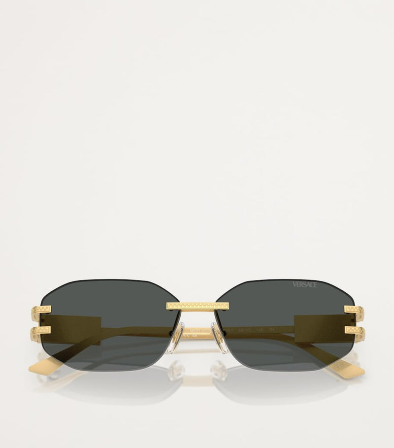 Versace metal sunglasses with UV protection (British brand)