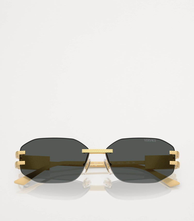 Versace metal sunglasses with UV protection (British brand)