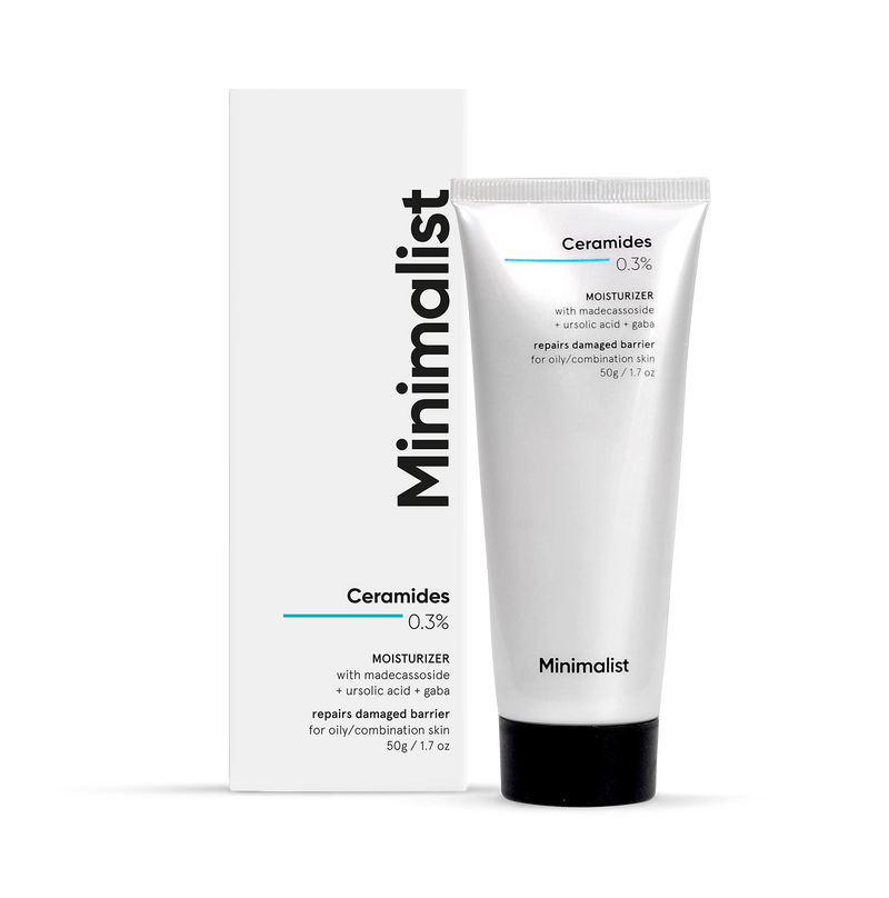 Minimalist Ceramides Madecassoside moisturiser 50g, imported from the UK