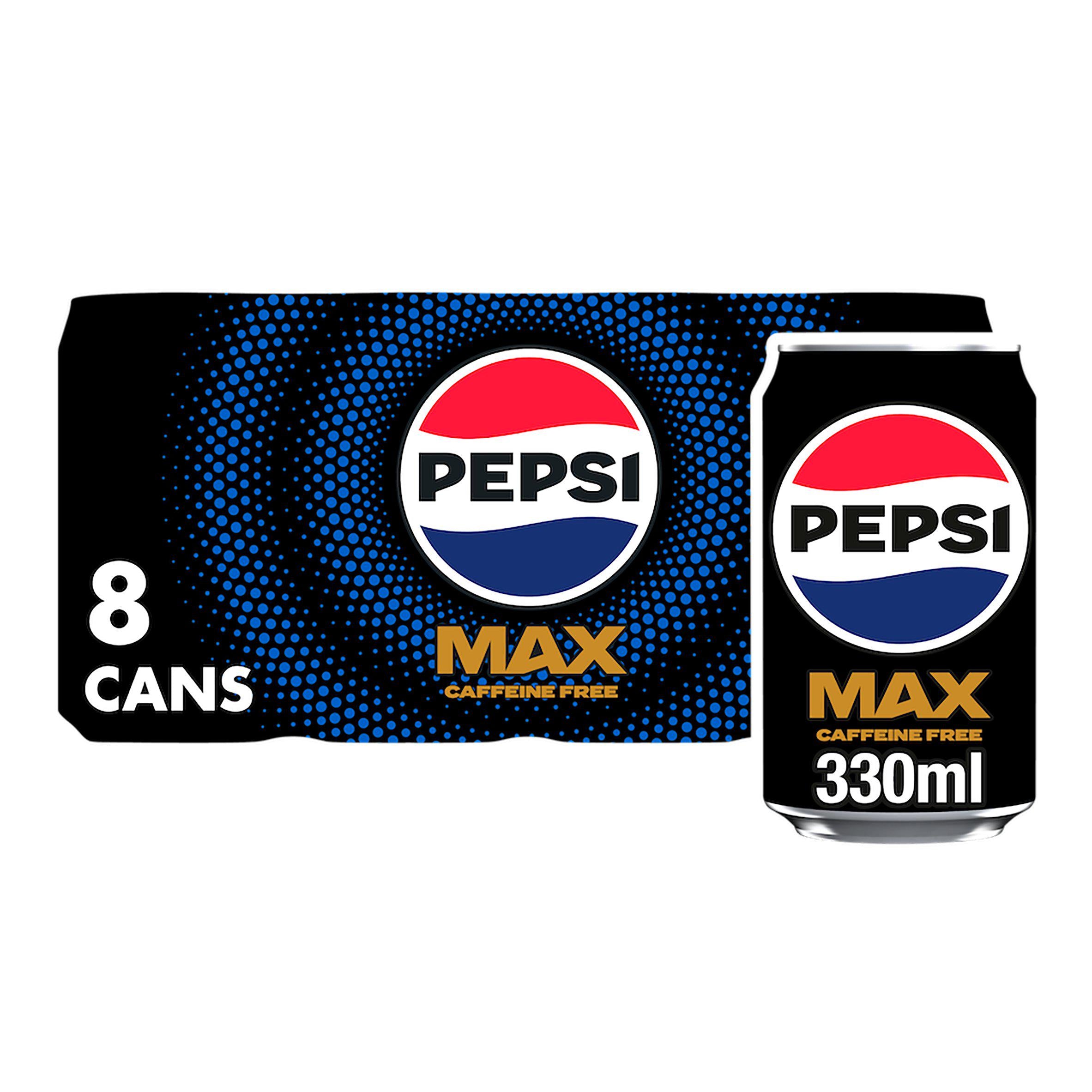 Pepsi Max No Caffeine 8x330ml Bigger multipacks Sainsburys   