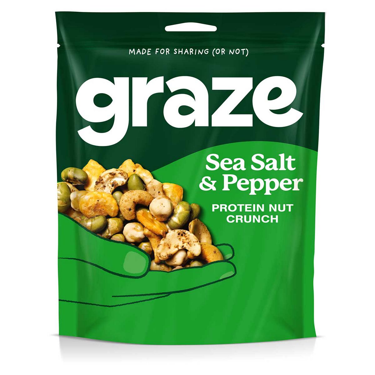 Graze Salt & Pepper Protein Nut Crunch Bag -100g GOODS Boots   