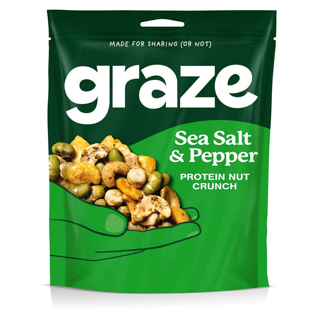 Graze Salt & Pepper Protein Nut Crunch Bag -100g