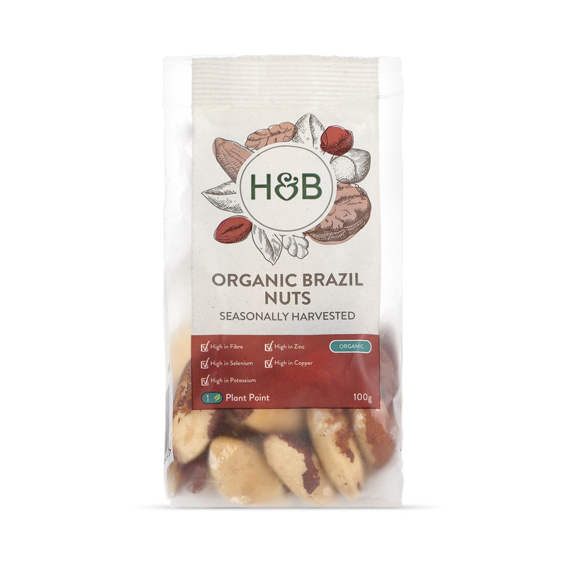 Holland & Barrett Organic Brazil Nuts 100g - British product