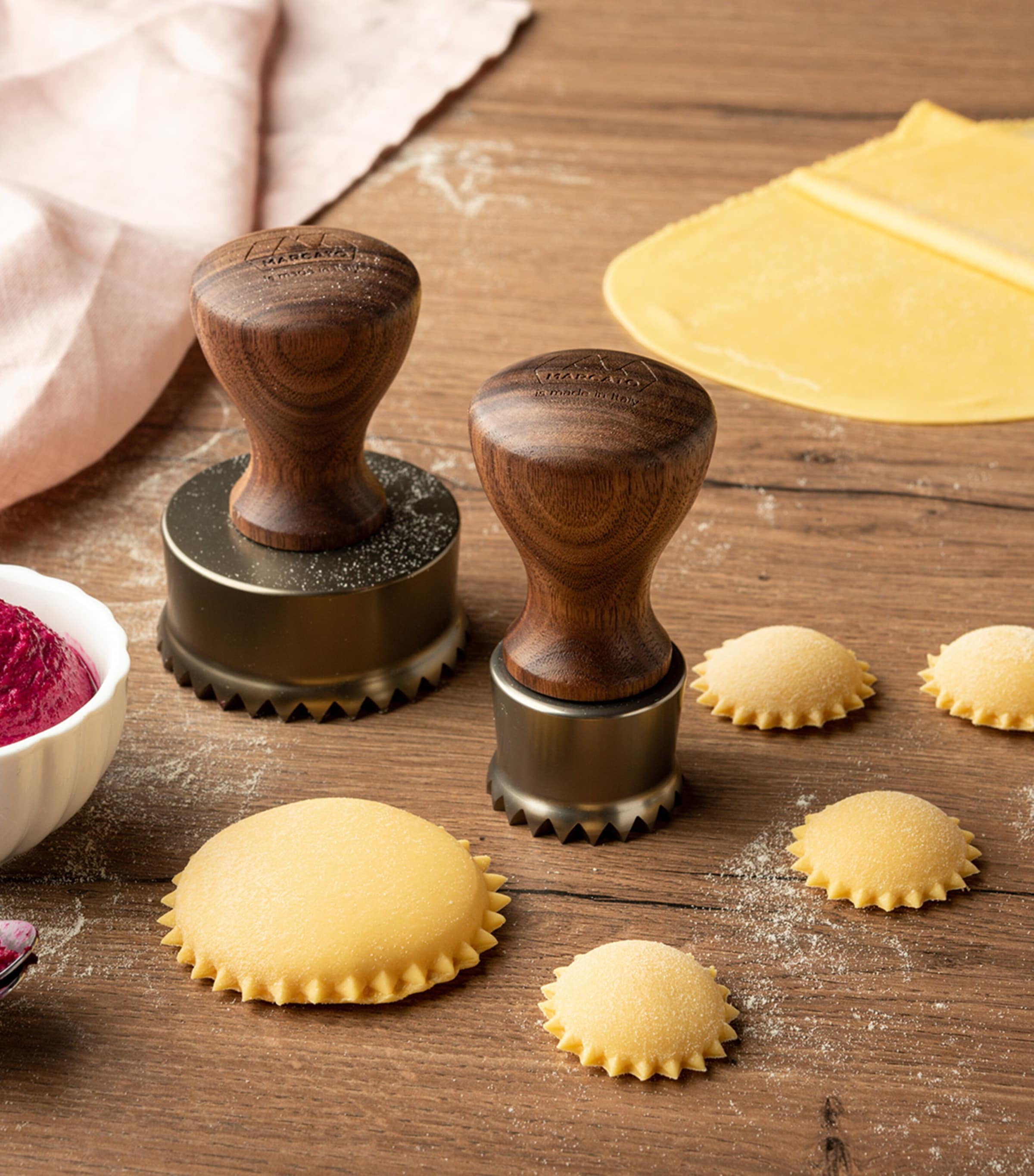 Marcato round ravioli stamp, imported from the UK