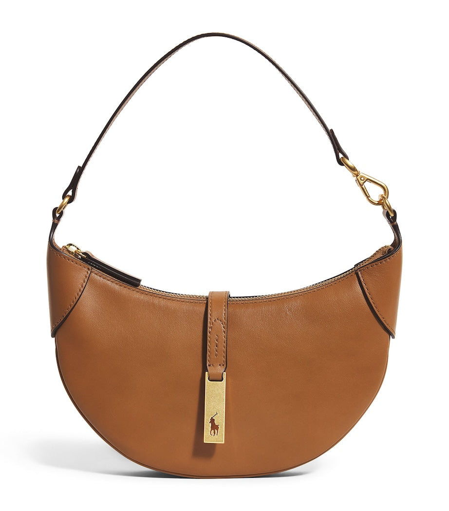 Polo Ralph Lauren leather Polo ID shoulder bag, UK version