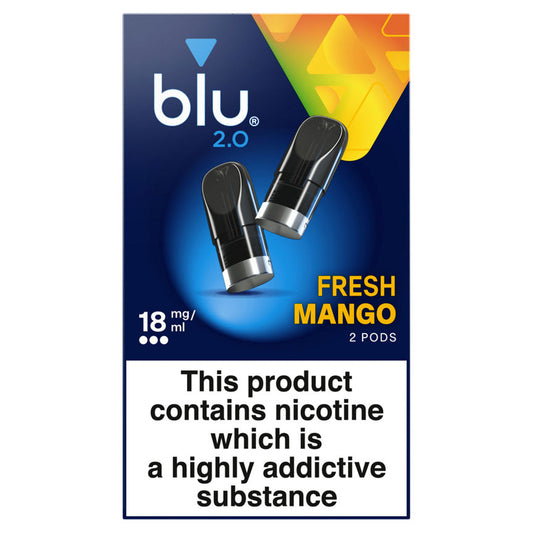 Blu 2.0 Fresh Mango Vape Pods 18mg/ml 2 x 1.9ml GOODS ASDA   