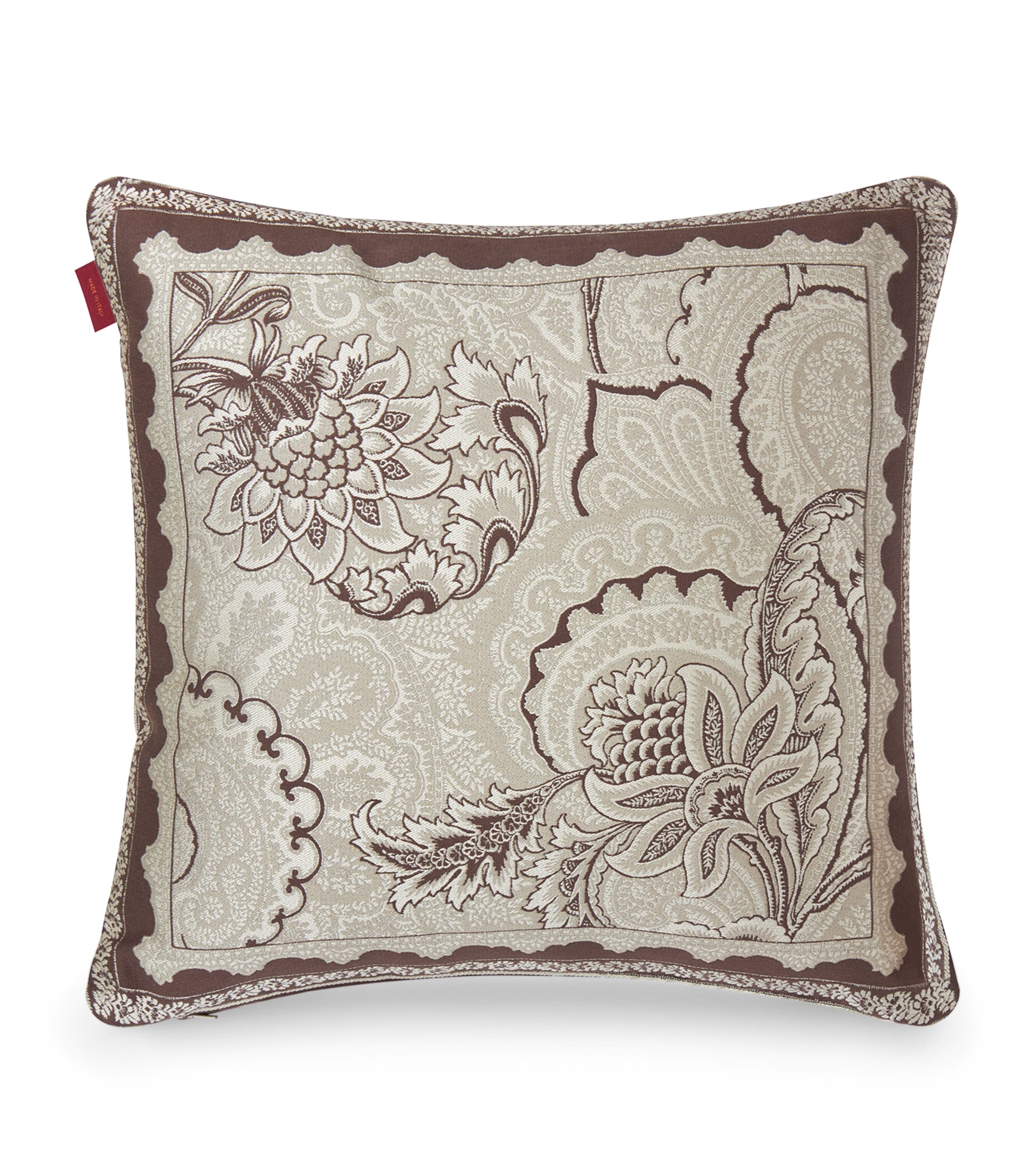 Etro Cotton Bloom Jacquard cushion 45cm x 45cm - British product