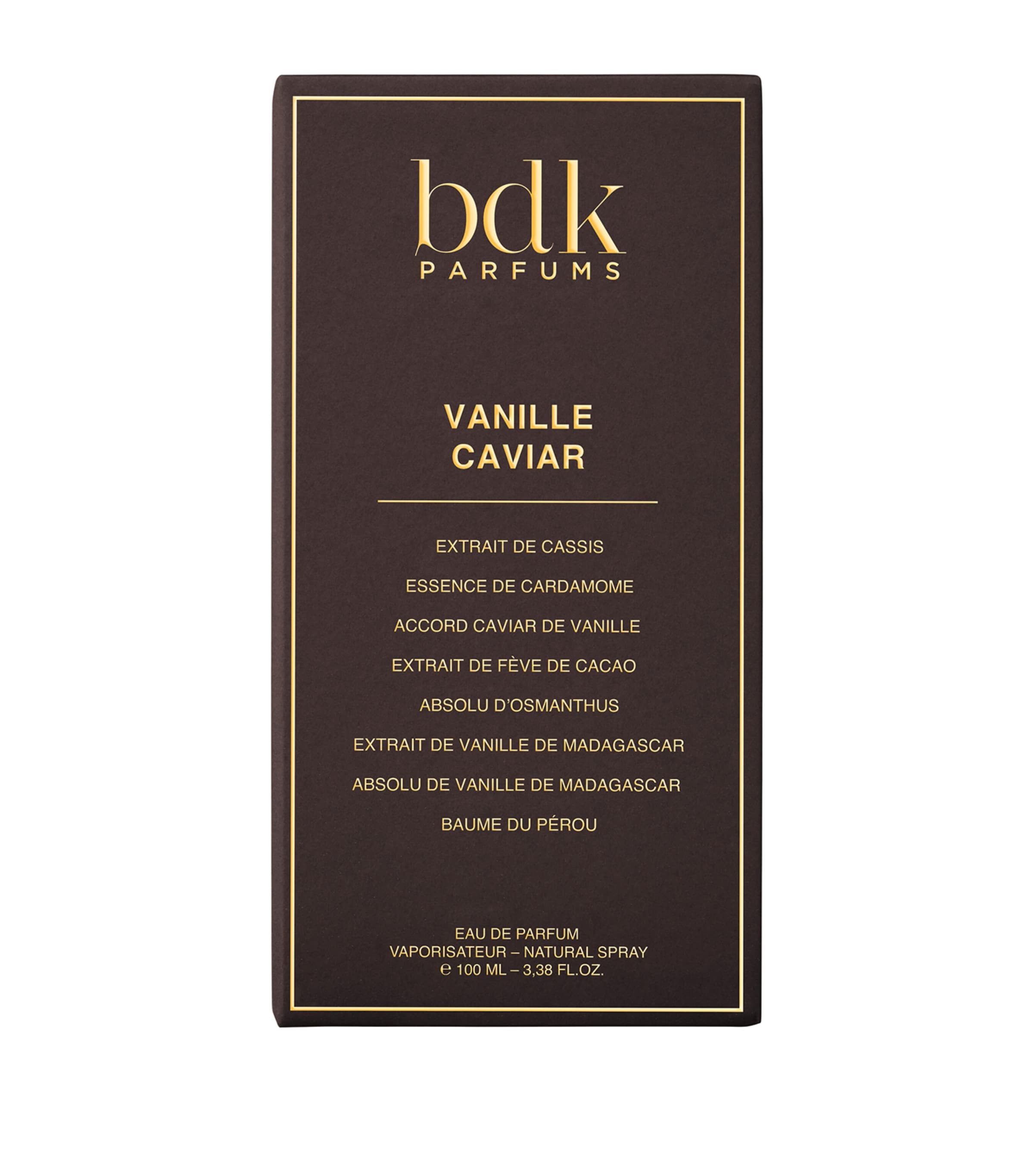 BDK Parfums Vanille Caviar Eau de Parfum 100ml, UK version