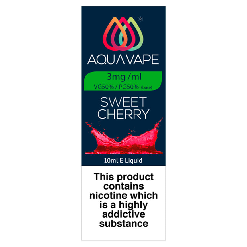 Aqua Vape Sweet Cherry E-Liquid 3mg