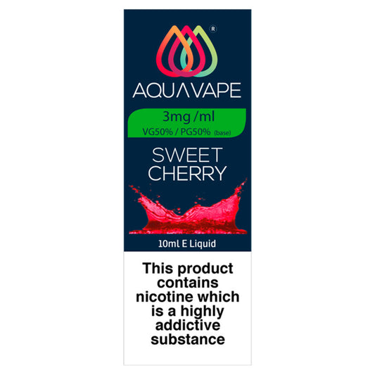 Aqua Vape Sweet Cherry E-Liquid 3mg GOODS ASDA   