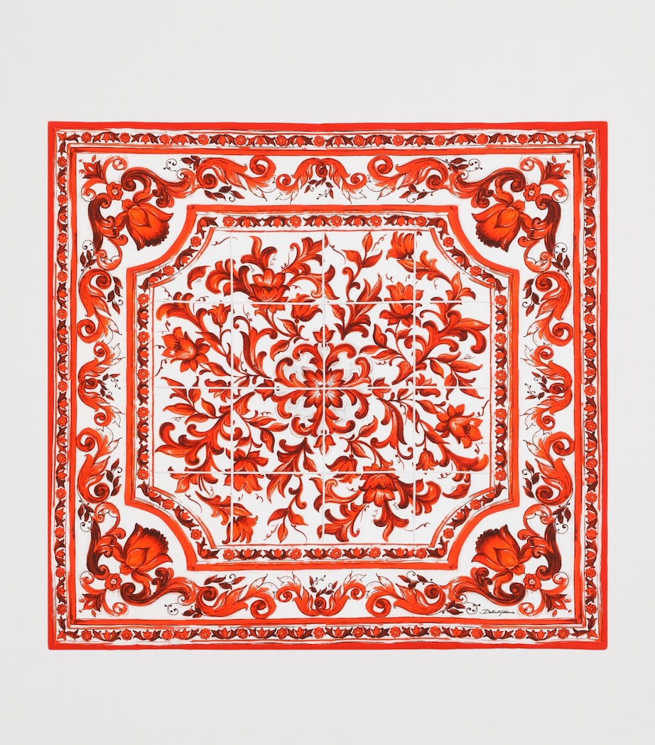 Dolce&Gabbana Kids Cotton Majolica Print blanket, UK version