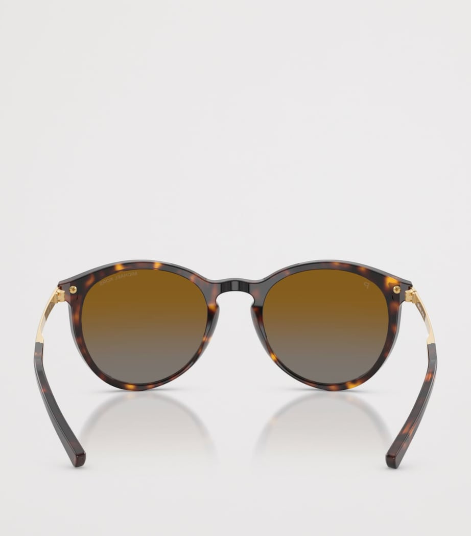 Michael Kors Adrianna III round sunglasses tortoiseshell, imported from the UK