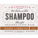 J.R. Liggett's shampoo bar Virgin Coconut & Argan 99g, imported from the UK