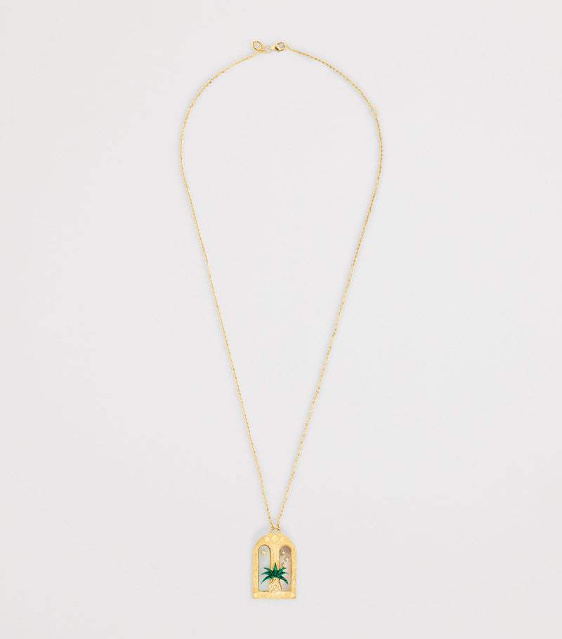 L'Atelier Nawbar yellow gold and diamond Dusk to Dawn necklace, UK version