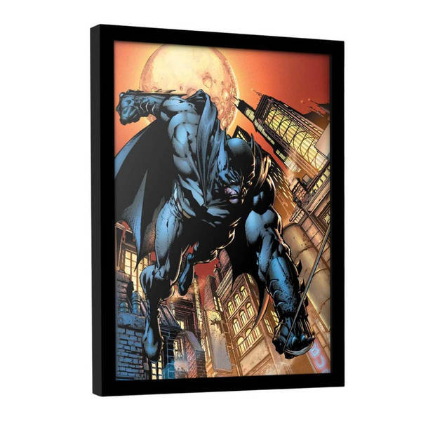DC Comics Batman swinging comic cover print (British brand)