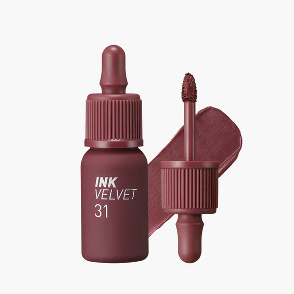 Peripera Ink Velvet Lip Tint Wine Nude 4g, imported from the UK