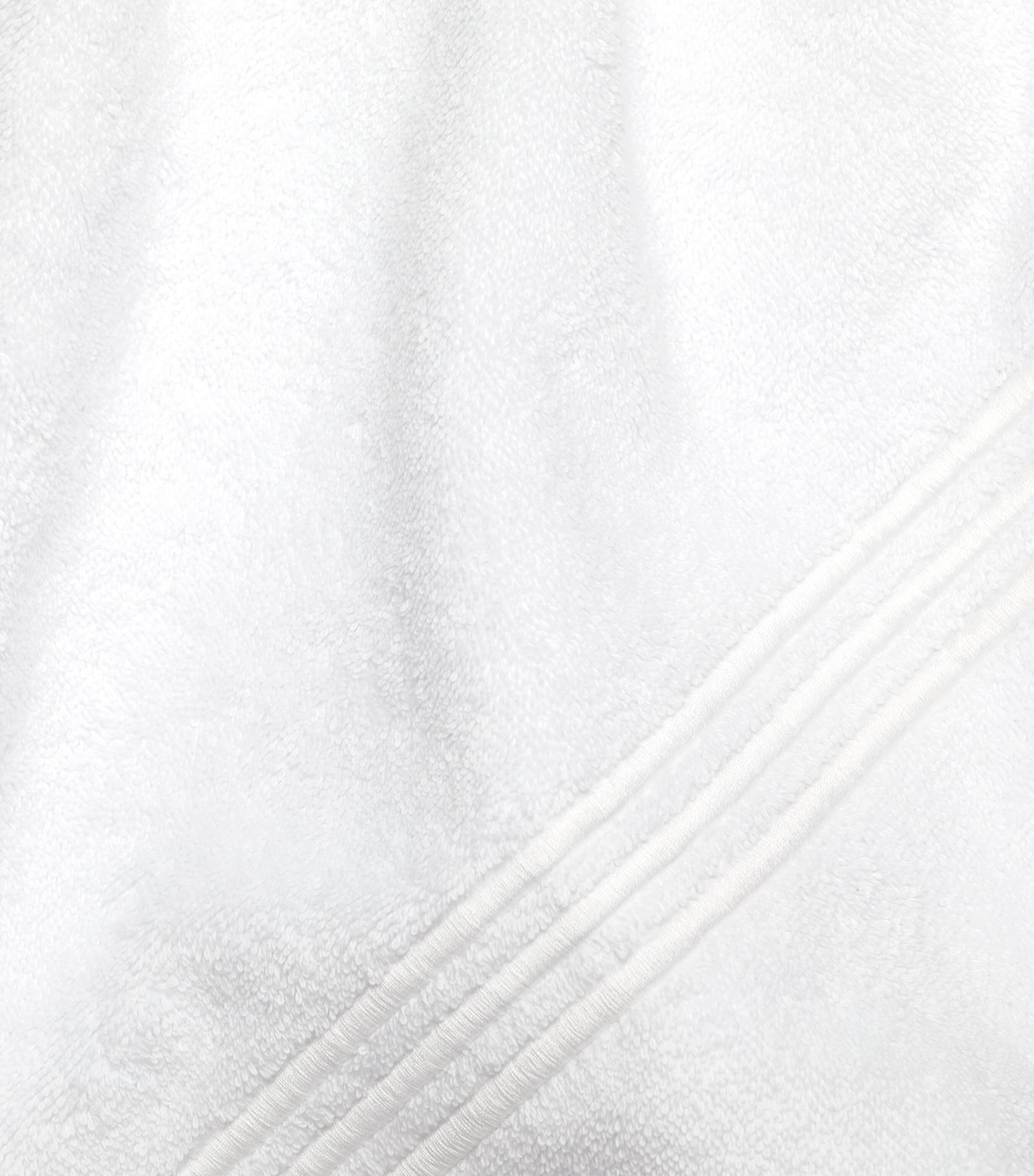 Pratesi hand towel with three hand-embroidered lines, 50cm x 75cm, imported from the UK