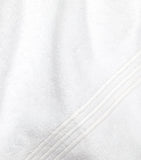 Pratesi hand towel with three hand-embroidered lines, 50cm x 75cm, imported from the UK