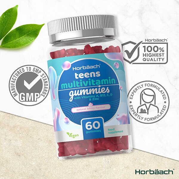 Teen Multi Vegan Gummies B Vits, Vit A, C & D, Biotin, Zinc GOODS Superdrug   