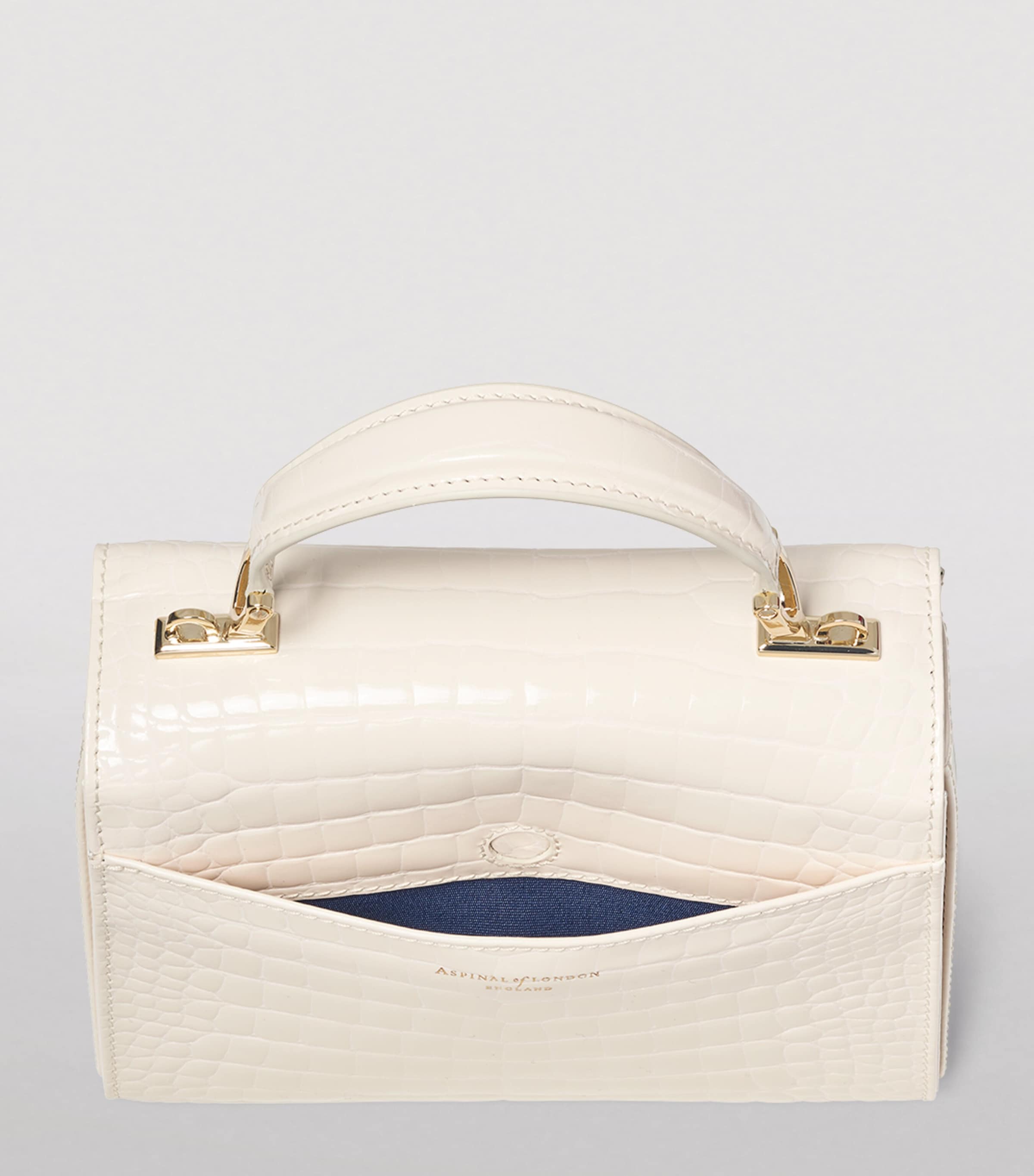 Aspinal of London Midi Mayfair Top-Handle Bag, imported from the UK