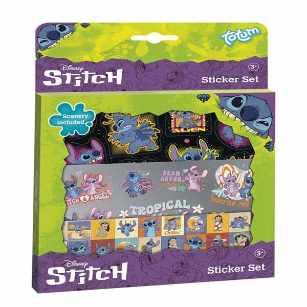 Totum Disney Stitch sticker set, imported from the UK