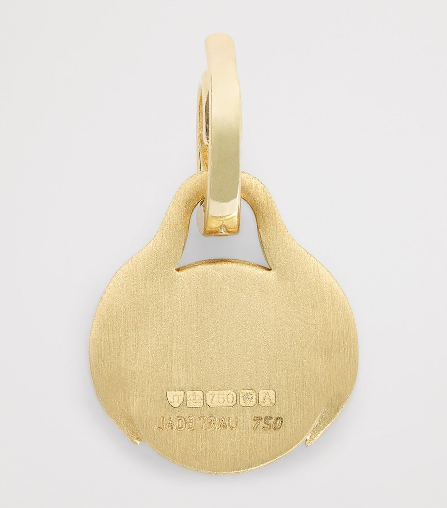 Jade Trau mini yellow gold diamond charm (British brand)