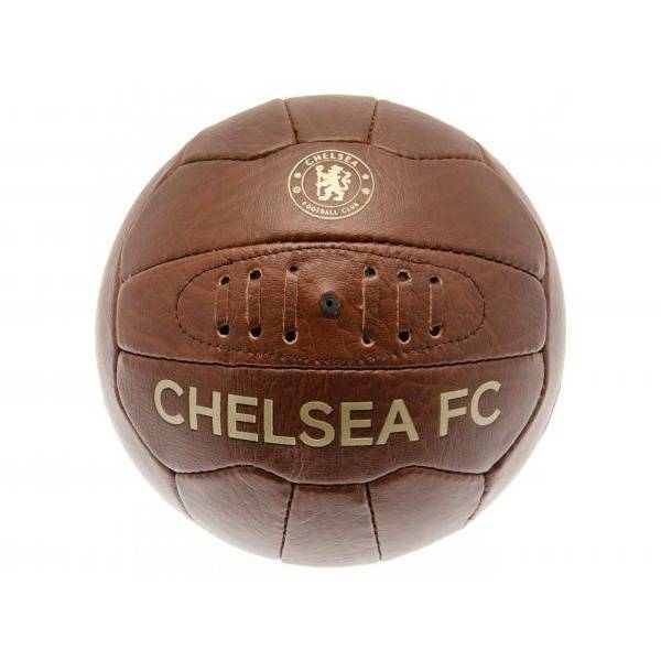 Chelsea FC retro football with embossed crest size 5, imported from the UK