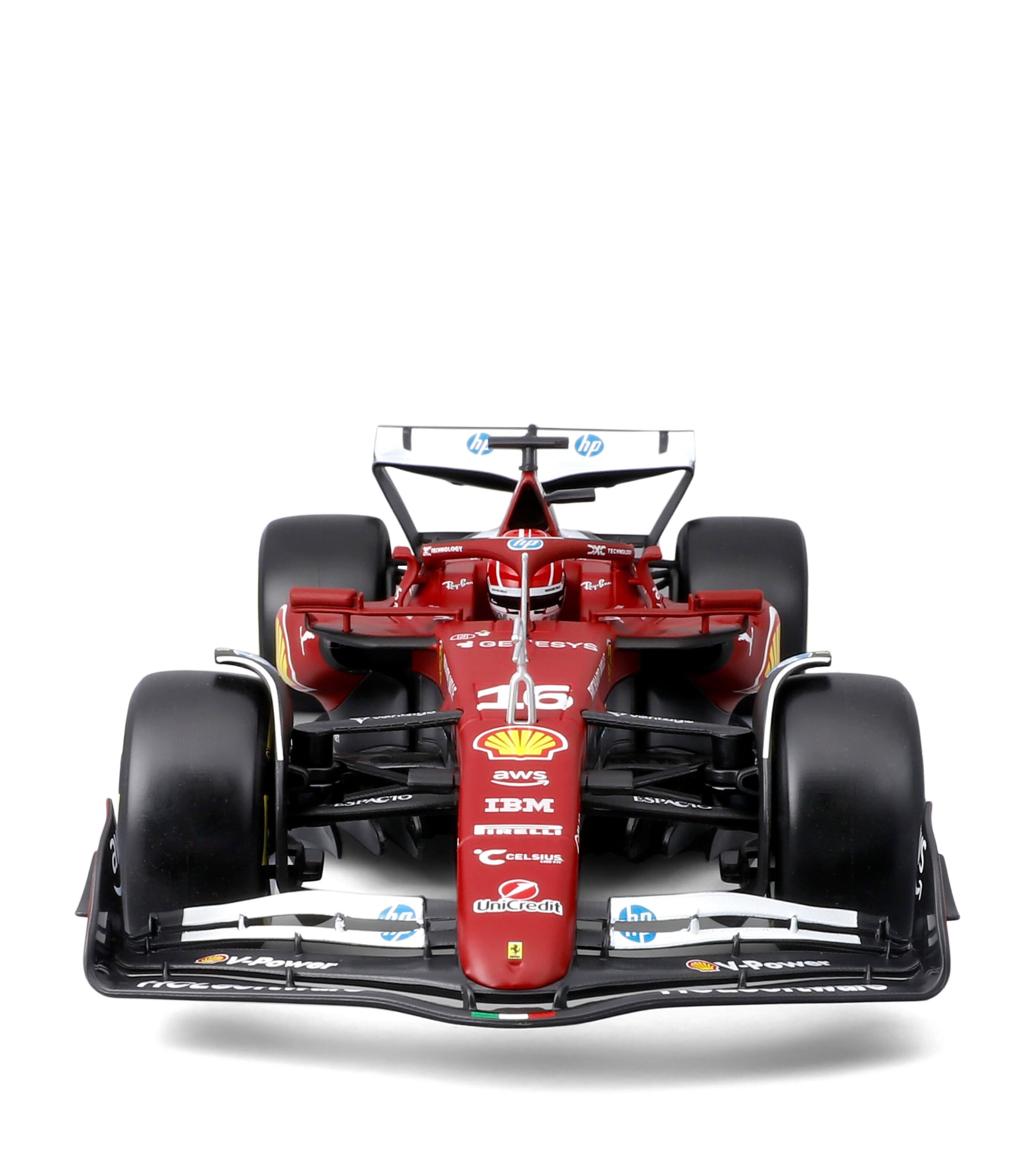 Bburago Ferrari SF-25 1:18 scale model Charles Leclerc (British brand)