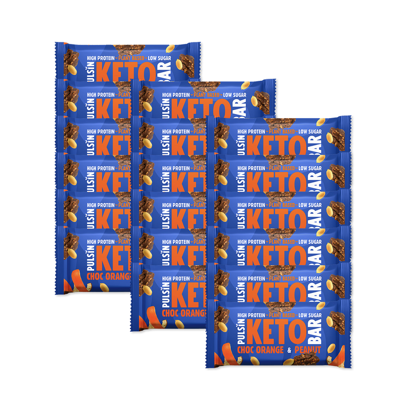 Pulsin Orange Chocolate & Peanut keto bar 50g (British brand)