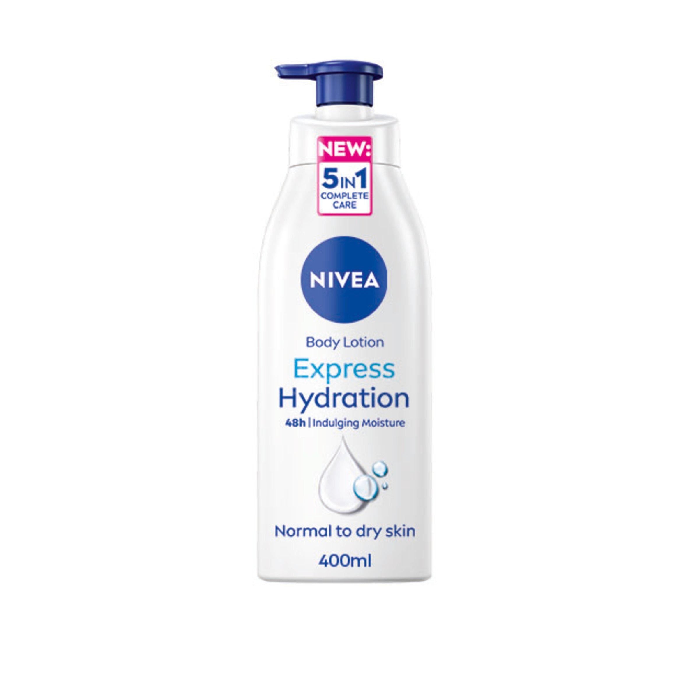 Nivea Express Hydration Body Lotion for Normal Skin 400ml body cream & moisturisers Sainsburys   